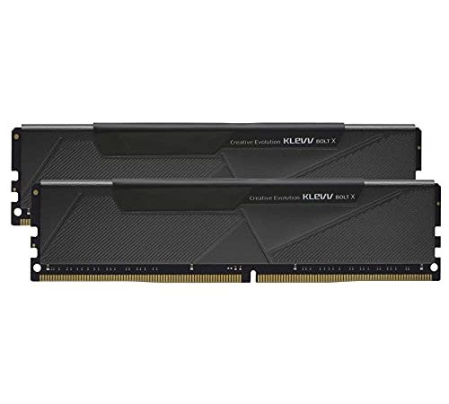 Klevv Bolt X 16 Go kit (8 Go x 2) 3200 MHz Mémoire RAM Gaming DDR4-RAM XMP 2.0 Non-RVB Haute Performance Surcadençage