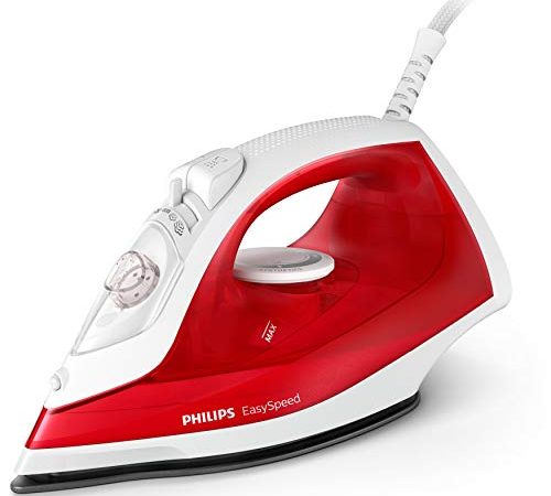 Philips Fer à repasser vapeur, 2000W, 220 ml, Blanc et Rouge (GC1742/40)