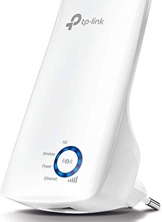 TP-Link Répéteur WiFi(TL-WA850RE), Amplificateur WiFi N300, WiFi Extender, WiFi Booster, 1 Port Ethernet, couvre jusqu'à 90㎡, Compatible avec toutes les box internet