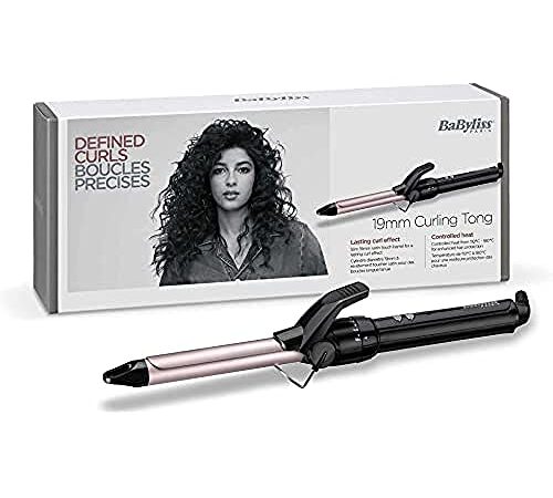 BaByliss Multicolore Boucleur Curling Tong 19mm pour des Boucles Serrées C319E 19 mm