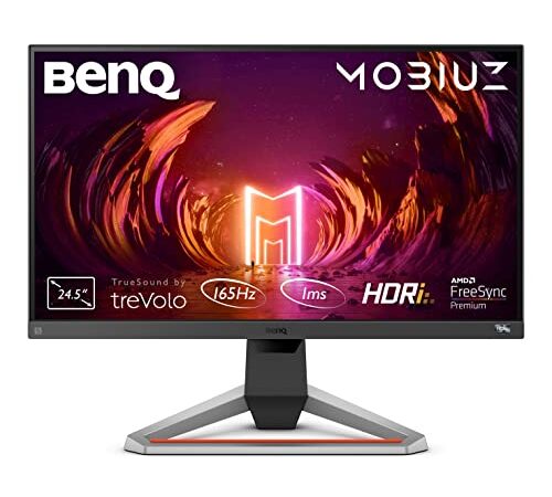 BenQ MOBIUZ EX2510S Écran Gaming (24,5 Pouces, IPS, 165 Hz, 1ms, HDR, FreeSync Premium, 144 Hz compatible)