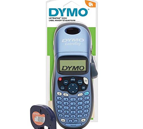 DYMO LetraTag LT-100H étiqueteuse portative | Imprimante d'étiquettes Autocollant Thermique sans Encre | avec Clavier ABC