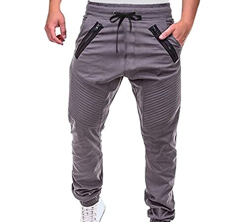 Générique Pantalon De Sport Pleine Longueur En Peau De Poche De Musculation Solide Pantalon Jogging Imprimé Style Casual Vêtements Qualité Sport Confortable Doux - Survêtement Sport