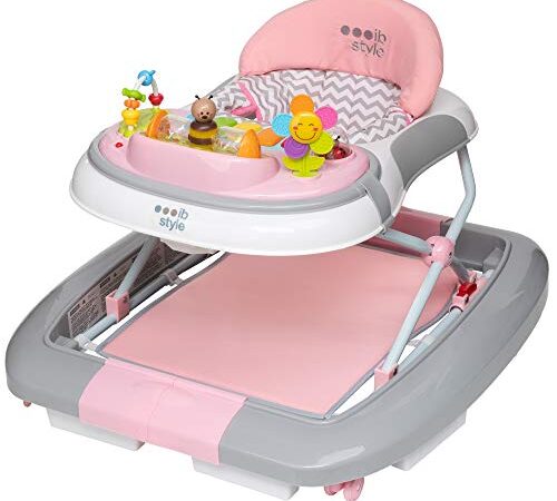 ib style® WAVE trotteur bébé |Babywalker | Balançoire | Son & lumière | EN 1273:2020 | ROSE