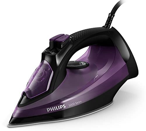 Philips Fer Vapeur Série 5000 DST5030/80 - Violet, débit Vapeur 45 g/Min, Effet Pressing jusqu'à 180 g