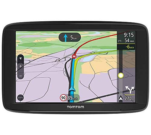 TomTom GPS Voiture VIA 62 - 6 Pouces, Cartographie Europe 49, Trafic Via Smartphone, Appel Mains-Libres VERSION FR