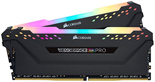 Corsair Vengeance RGB PRO - Kit de Mémorie Enthousiaste (16Go (2x8Go), DDR4, 3200MHz, C16, XMP 2.0) - Noir