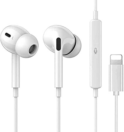 Écouteurs/Écouteur Insonorisé Réduction du Bruit Compatible avec iPhone, Casque Filaire avec Micro et Contrôle du Volume Compatible avec iPhone 13/12/12Pro/SE/11/11Pro Max/XS Max/X/XR/8/8PLUS/7/7PLUS
