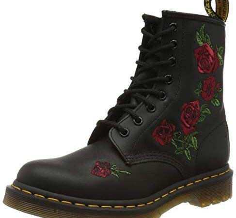 Dr. Martens, bovver boots Femme, Noir Black Black, 37 EU