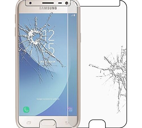HQ-CLOUD® Film Vitre Verre Trempé de Protection d'écran pour Samsung Galaxy J5 2017 - Transparent