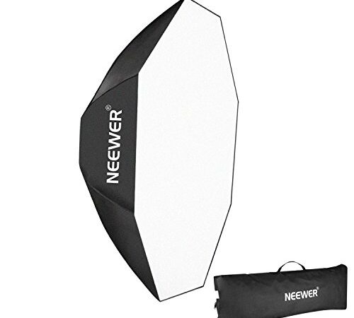 Neewer Boîte à lumière octogonale de 60 cm avec Anneau Bowens et Sac pour Flash Speedlite Studio Monolight, Portrait et Photographie de Produits