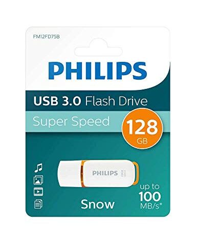 Philips USB 3.0 128 Go Édition Neige Sunrise Orange