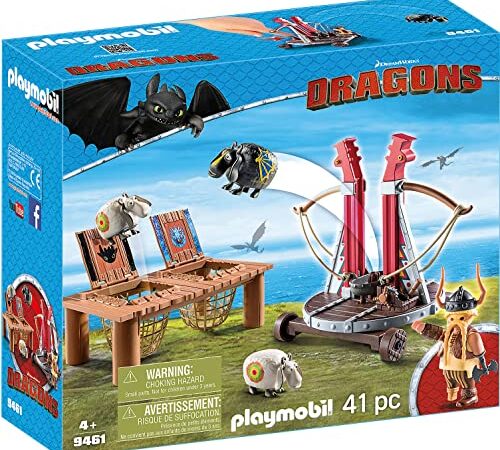 Playmobil 9461 Gueulfor avec baliste Lance-Mouton - DreamWorks Dragons ©- DreamWorks Dragons ©- Dragons héros