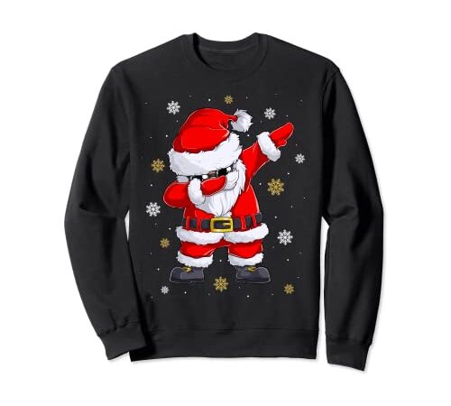 Pull de Noel Homme Dab Pere Noel Hip-Hop Cool Sweatshirt