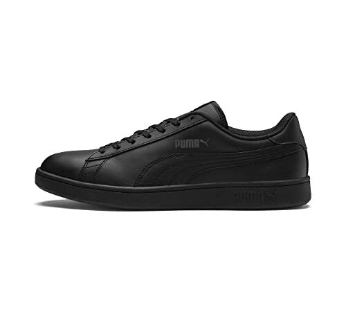 PUMA Puma Smash v2 L Baskets Mixte, Puma Noir Puma Noir, 43 EU