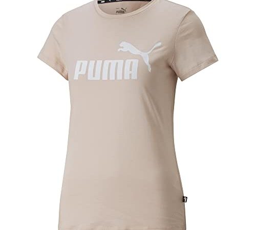 PUMA T- Shirt Logo Ess, Rose Quartz, M Femme, 586775