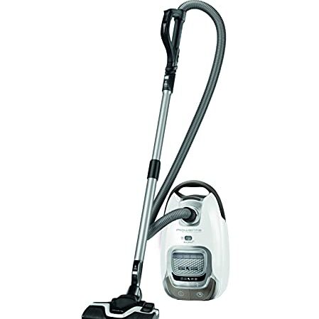 Rowenta Silence Force Aspirateur avec Sac Ultra Silencieux, Performant, Capacité 4,5 L, Très Bien accessoirisé avec 3 Accessoires, Fabriqué en France RO7457EA Blanc