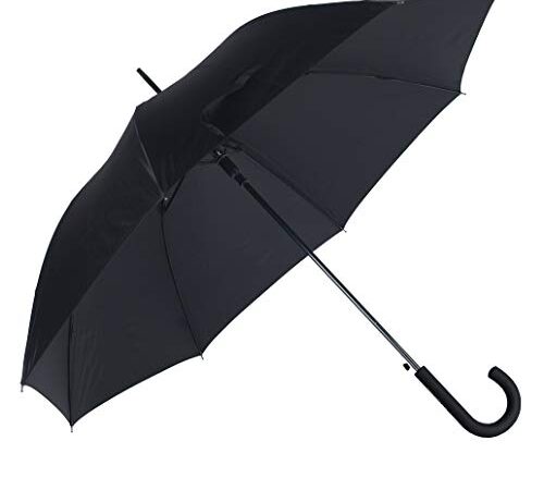 SAMSONITE Rain Pro - Stick Umbrella Auto Open Parapluie Canne, 87 cm, Noir (Black)