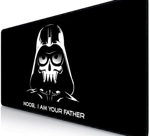 Sidorenko Tapis de Souris Gaming XL - 900 x 400 mm - Gamer Mouse Pad - Surface spéciale améliore la Vitesse et la précision - Base en Caoutchouc Antidérapant Surface - Noir