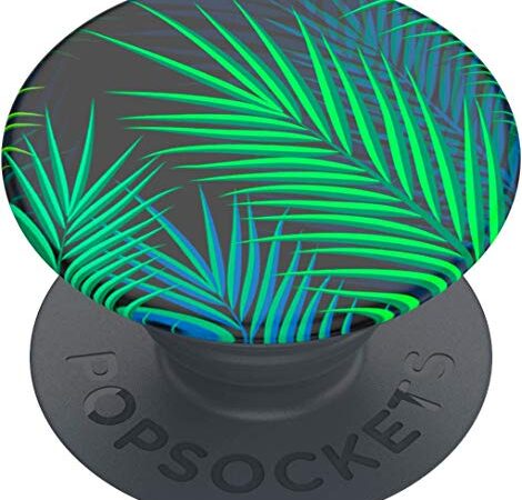 PopSockets: PopGrip Basic - Support et Grip pour Smartphone et Tablette [Top Non Interchangeable] - Midnight Palms