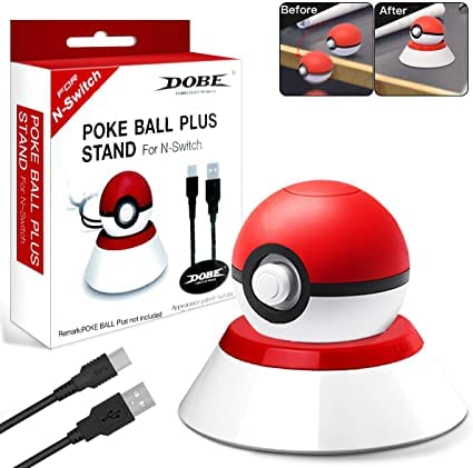 Support de chargeur pour Switch Pokeball Plus Charge Elfes Ball Charger NS Pocket Monster Elf Ball Charger Poké Ball Plus Charge Stand by Pokémon