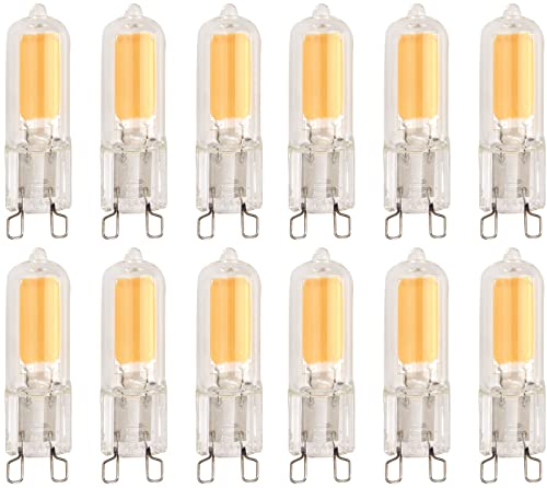 SYLVANIA Lot de 12 ampoules LED G9, 3,5 W, 470 lumens, blanc chaud 2700 K