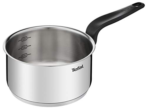 Tefal Primary casserole 18 cm (2,1 L), Garantie 10 ans, Acier inoxydable haute qualité, Induction, Mijoter, Faire bouillir E3082904