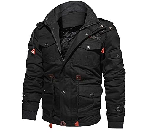 Veste Bombers Homme Biker Plus Velours Motard Veste Cuir Homme Noir Hiver Cuir Moto Automne Blouson Homme Cuir Veste Moto Cuir Mode Slim Fit Doublure Chaude Pas Cher Veste Moto Blouson Moto Hiver