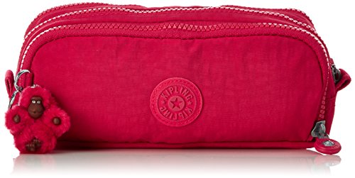 Kipling GITROY, Trousse avec Multiples Compartiments, Singe Inclus, 23 cm, 1 L, Rose Véritable