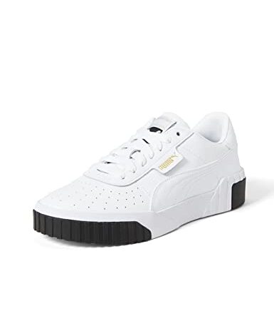 PUMA Cali Wn's, Sneakers Femme, White Black, 39 EU