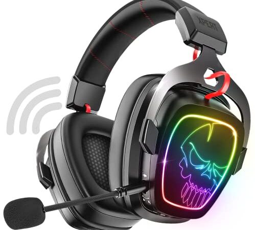 Spirit Of Gamer | Casque Gaming Bluetooth sans Fil RGB | Compatible PS5, PS4, Switch, PC & Mac | Casque Gamer avec Micro Reducteur de Bruit | Technologie Wireless 2.4 GHz | Son Audio Immersif 7.1