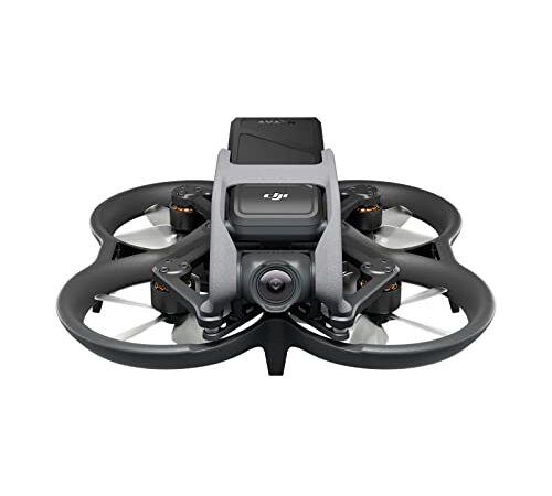 DJI Avata - Drone UAV quadricoptère, vue subjective, vidéo stabilisée 4K, FOV 155°, protection d’hélice, transmission HD faible latence, freinage d’urgence, vol stationnaire, noir