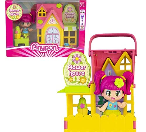 Pinypon, Maison, Modèle Fleurs, 1 Figurine Exclusive et des Accessoires, Jouets pour Enfants à partir de 3 Ans, PNY261, Multicolore