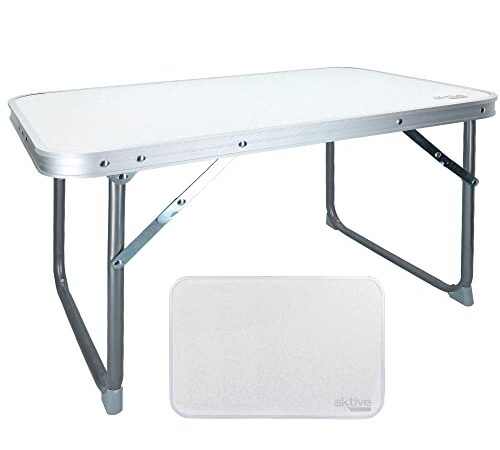 AKTIVE Table Basse Pliante 60x40x40 cm Blanche
