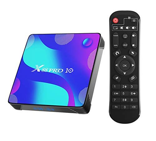 Android 11 TV Box,TUREWELL Android 4Go RAM 32Go ROM RK3318 Quad-Core 64bit Cortex-A53 Support 2.4/5.0GHz Dual-Band WiFi BT4.0 3D 4K 1080P H.265 10/100M Ethernet HD 2.0 Smart TV Box